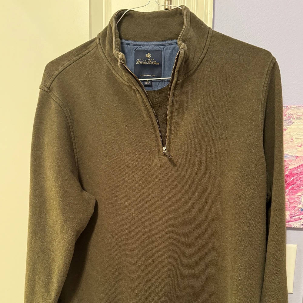 Brooks Brothers Cotton Half Zip